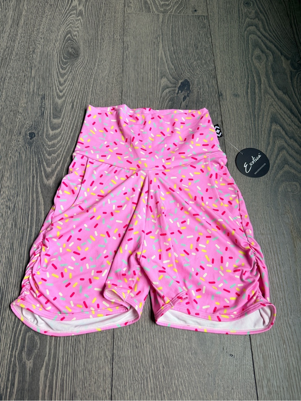 Exotica Extra Sprinkles Soft to Touch Booty Scrunch Jogger Shorts with Pockets